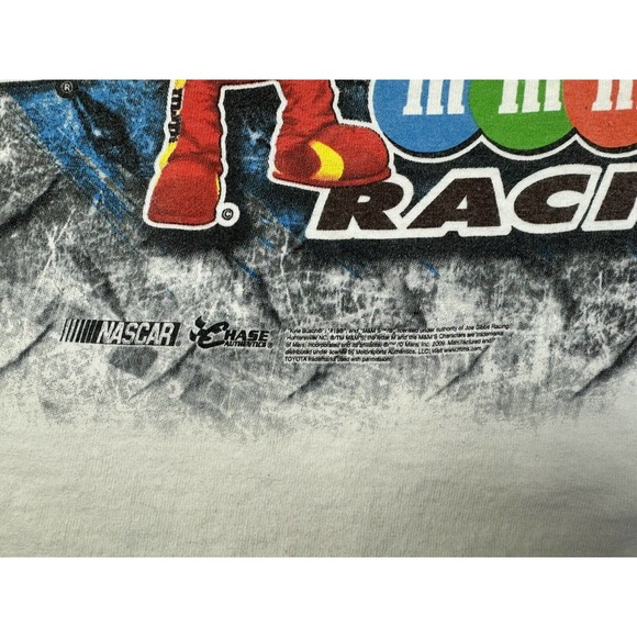 Vtg Kyle Busch m&m’s Racing All Over Print T Shirt NASCAR Chase Authentics XL - Picture 4 of 4
